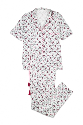 Хлопковая пижама с рождественским принтом