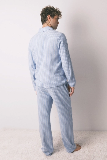 Чоловіча класична бавовняна піжама в смужку