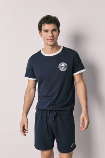 Чоловіча коротка піжама зі 100% бавовни Snoopy