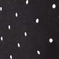 Черная ночная рубашка миди в горошек