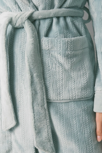 Флісовий халат-міді