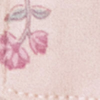 Длинная классическая хлопковая пижама с цветочным принтом