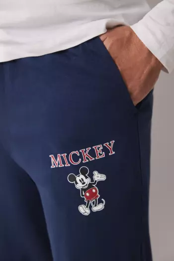 Довга чоловіча піжама Mickey з бавовни