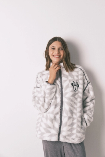 Короткий хутряний халат Minnie