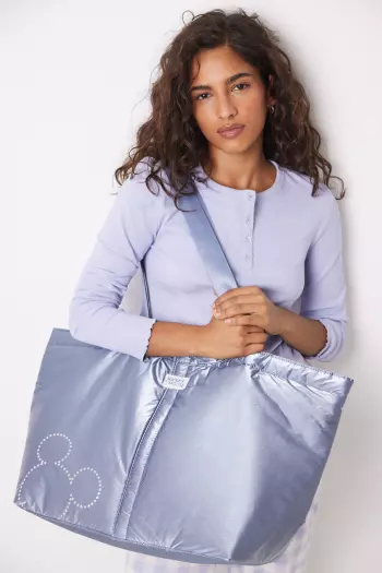 Велика синя нейлонова сумка