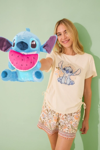 Бавовняна коротка піжама Lilo & Stitch