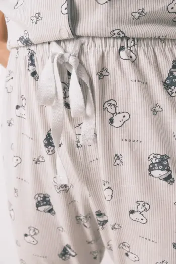 Бавовняна піжама «Snoopy» з ефектом м'якої байки