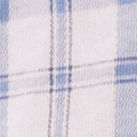 Блакитна бавовняна піжама в клітинку