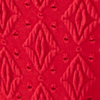 Червоний топ-бікіні з швейцарською вишивкою