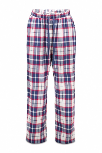 Длинные прямые брюки из 100% хлопковой фланели