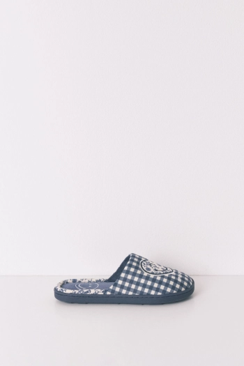 Тапочки SmileyWorld® в синюю клетку