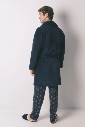 Чоловічий халат міді з м'якого флісу