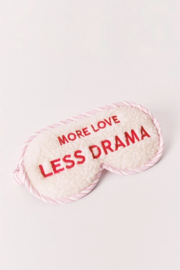 Маска для сну з написом