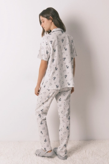 Хлопковая пижама «Snoopy» с эффектом мягкой байки