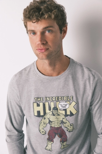 Довга чоловіча піжама 100% бавовна Халк