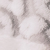 Короткий халат із штучної овчини з триколірним анімалістичним принтом