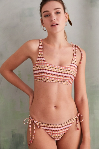 Кольорові трусики-бікіні на зав'язках