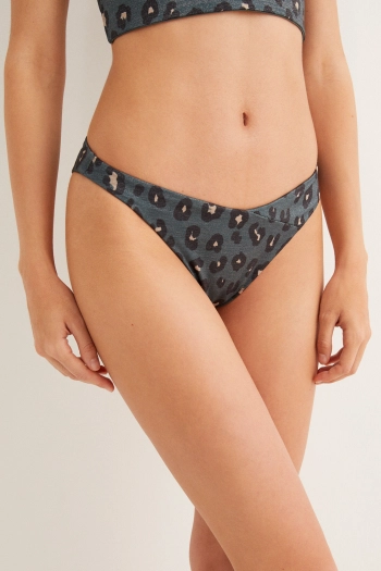 Трусики бікіні з анімалістичним принтом