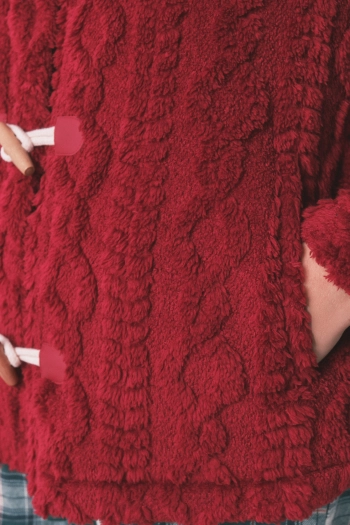 Короткий халат из супер-мягкого флиса с капюшоном