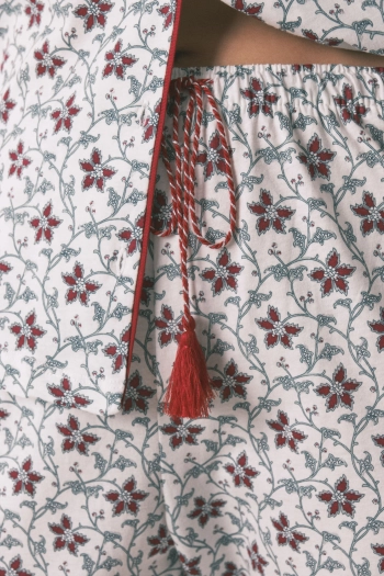 Хлопковая пижама с рождественским принтом