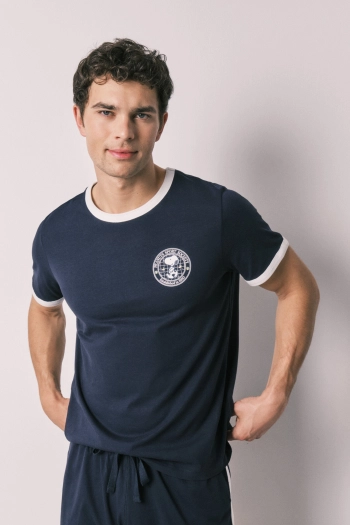 Чоловіча коротка піжама зі 100% бавовни Snoopy