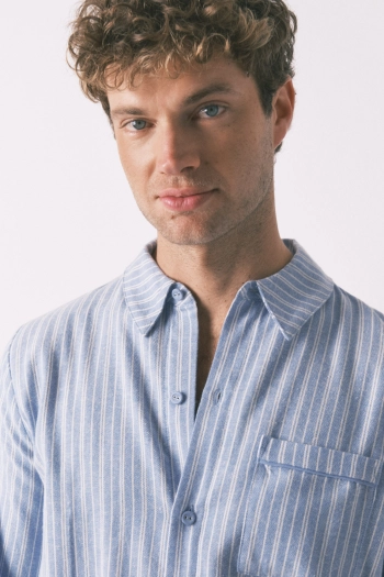 Чоловіча класична бавовняна піжама в смужку