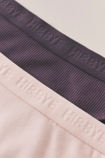 Набор из 3 трусиков-бразилиана: фиолетовые, белые и розовые