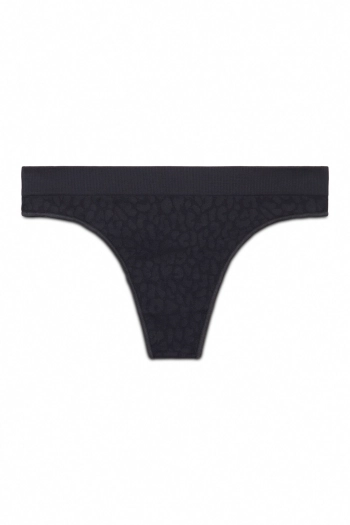 Бесшовные трусы-стринги с анималистичным принтом