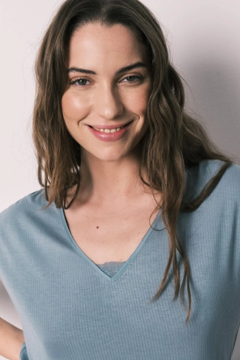 Пижама капри вискозная мягкая розовая