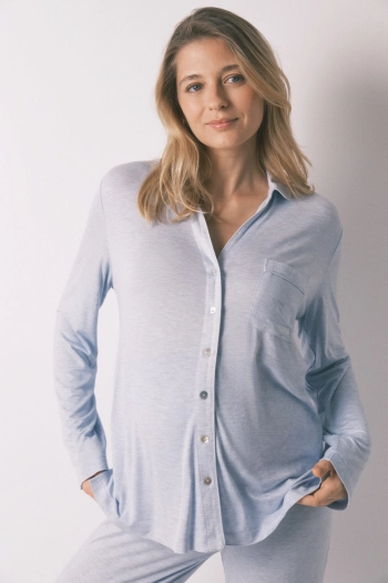 Довга піжама сорочкового крою "maternity" super soft.