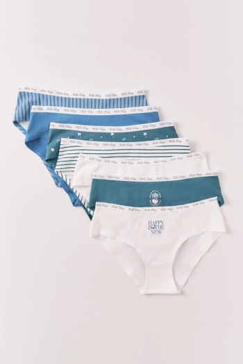 Набір із 7 широких трусиків з бавовни Hello Kitty