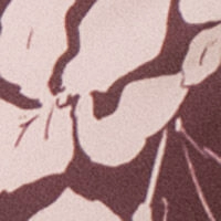 Гранатова піжама з довгою сорочкою та квітковим принтом