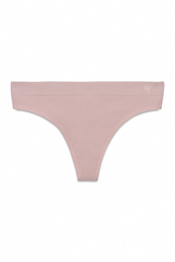 Широкі безшовні стрінги в рубчик