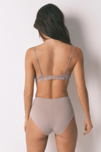 Сірі коригувальні трусики з високою талією