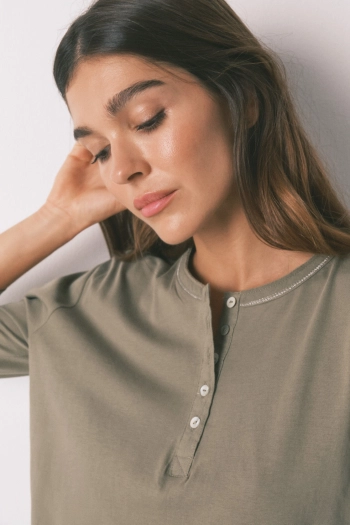 Футболка з рукавами ¾ з бавовни