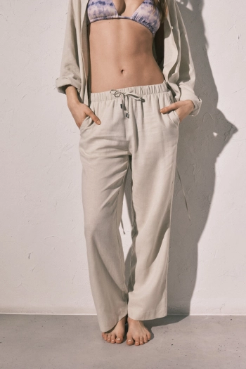 Довгі лляні штани