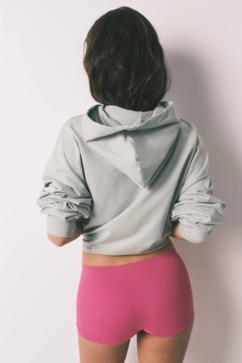 Бесшовные трусы-боксеры розового цвета