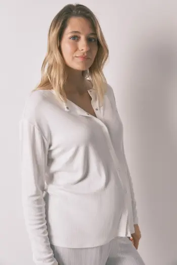 Довга піжама "maternity" трикотажна