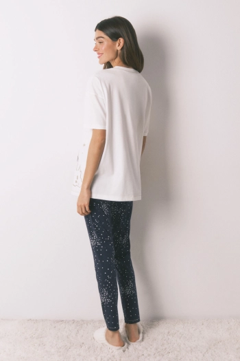 Бавовняна піжама Hogwarts з люрексом