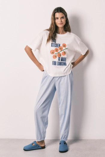 Біла футболка з коротким рукавом зі 100% бавовни