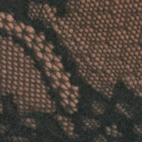 Чорні труси-стрінги з мереживом та люрексом