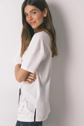 Бавовняна піжама Hogwarts з люрексом