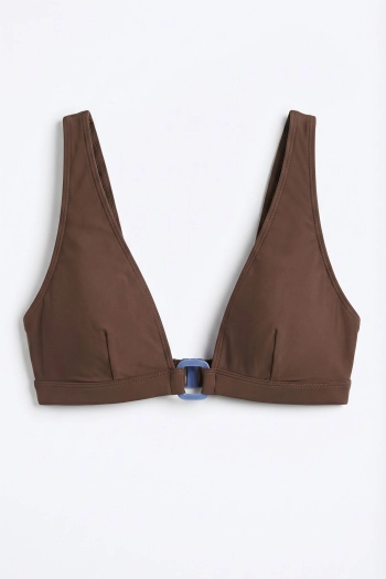 Коричневий топ бікіні халтер