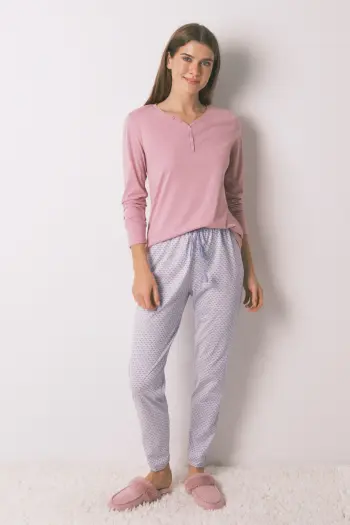 Бавовняні штани з геометричним принтом