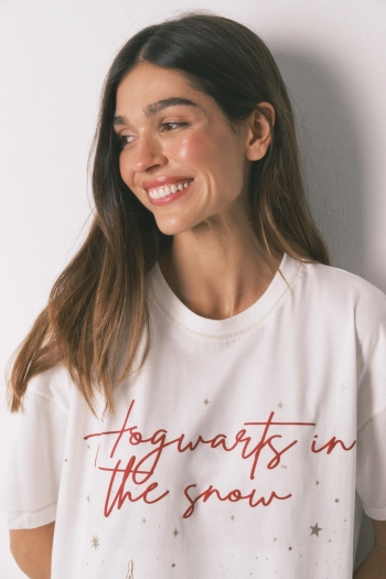 Бавовняна піжама Hogwarts з люрексом