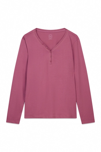 Футболка с длинным рукавом из хлопкового трикотажа