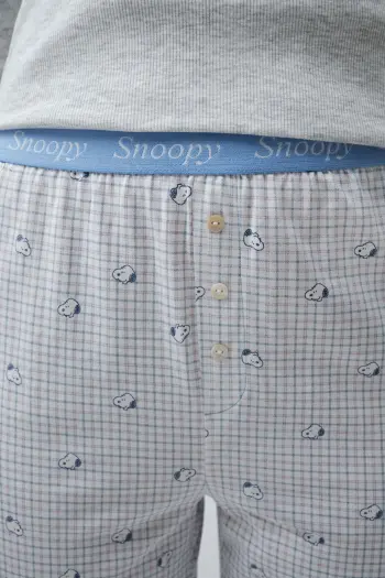 Длинная хлопковая пижама Snoopy