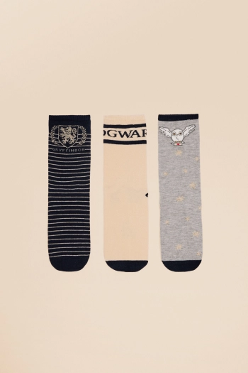 Набор из 3 пар хлопчатобумажных носков Harry Potter длиной до середины икры