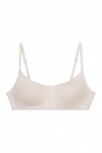 Рожевий бюстгальтер-топ із модалу та мережива з ущільненими чашками