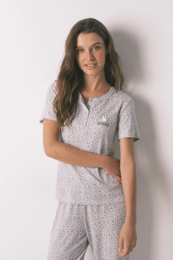 Мягкая пижама Miffy с анималистичным принтом